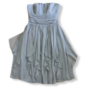 David's Bridal Crinkle Chiffon Dress nwt